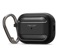 Etui na słuchawki Spigen Rugged Armor Apple Airpods Pro 1 / 2 Matte Black